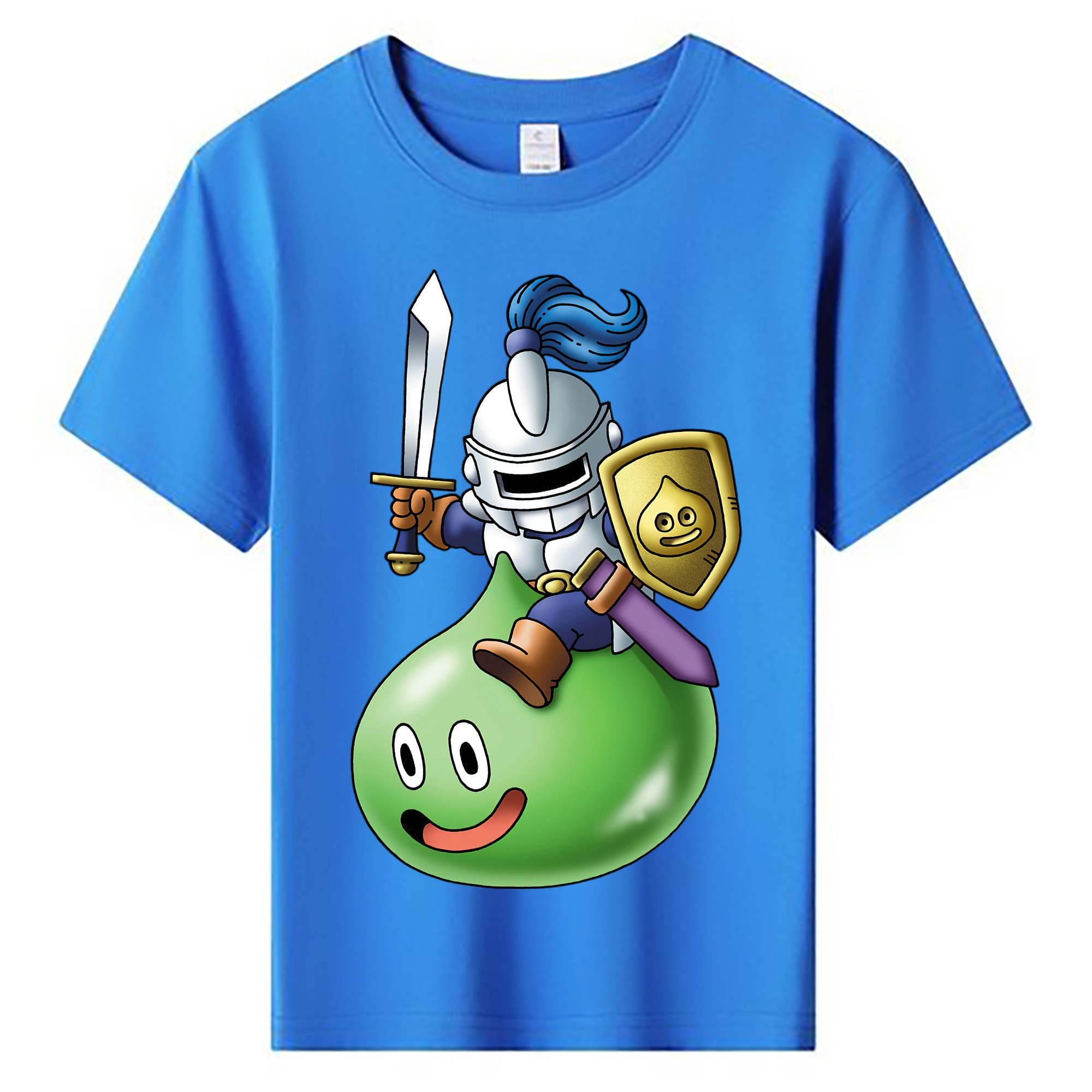 （画像用） ドラゴンクエスト Doragon Kuesuto Dragon Quest 綿100％キッズTシャツ（フロントプリント）